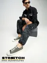 Dark Grey Camo Cargo Pants for Men